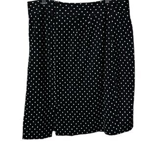 Lane Bryant Black & White Polka Dot Pencil Skirt  Plus Size 22